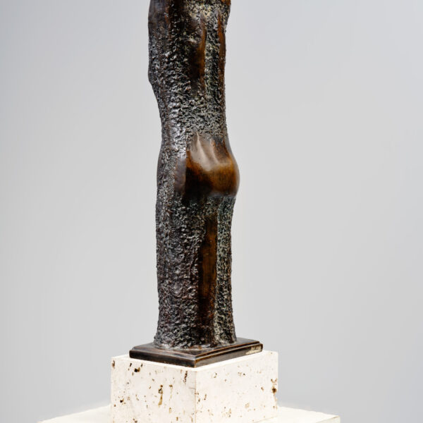 Figure féminine en bronze à patine brune, Aristidis Patsoglou (né en 1941), vue 2