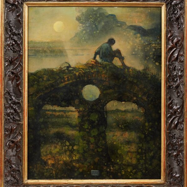 « Paludia », huile sur toile, Eugène Berman (1899-1972), 1967-1968, vue 2