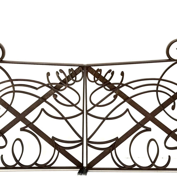 Paire de grilles d’intérieur en fer forgé, Edgar Brandt (1880-1960), vers 1925, vue 2