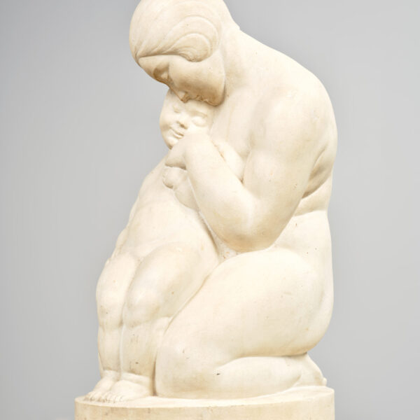 “Tendresse”, stone sculpture, Émile Just Bachelet (1892-1981), circa 1930, view 4