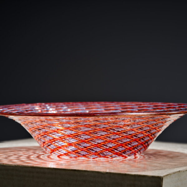 Coupe « Reticello » en verre soufflé, MVM Cappellin, Murano, vers 1930, vue 3