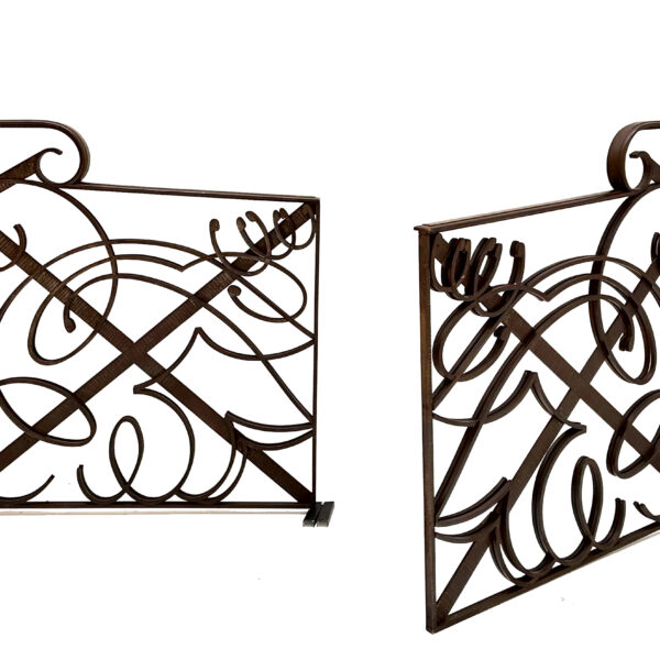 Paire de grilles d’intérieur en fer forgé, Edgar Brandt (1880-1960), vers 1925, vue 3