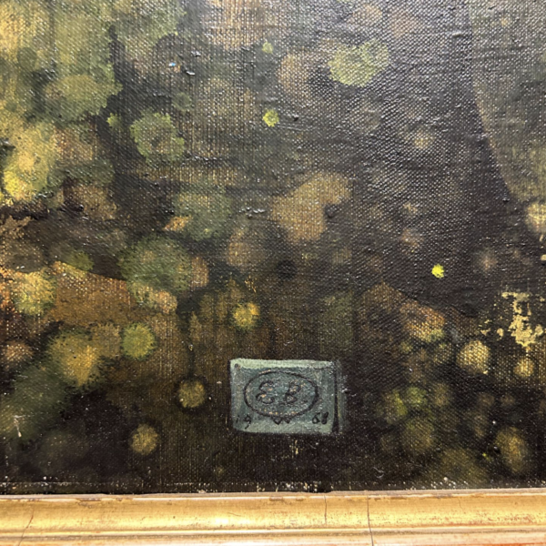« Paludia », huile sur toile, Eugène Berman (1899-1972), 1967-1968, vue 3