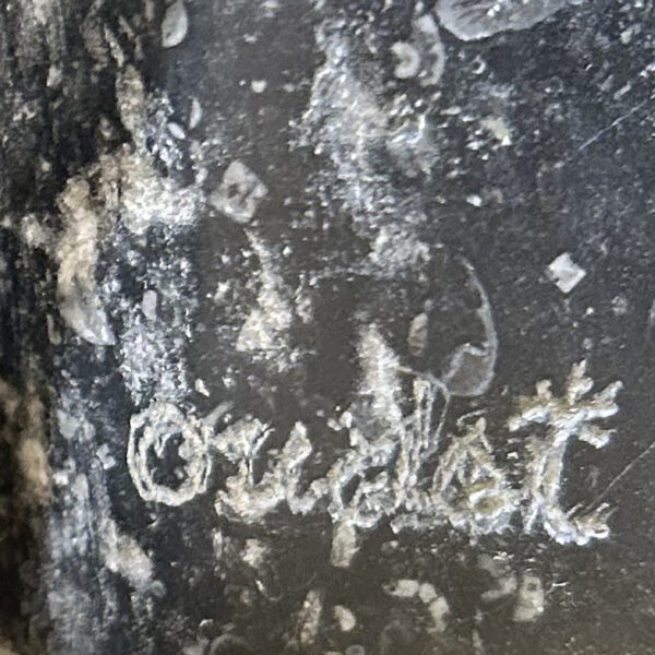 « Femme stylisée » en marbre fossile noir, Georges Oudot (1928-2004), vers 1955, vue 7