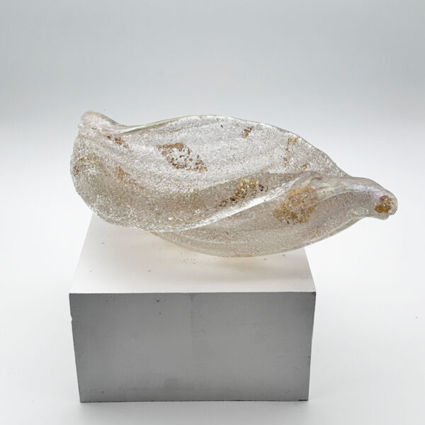 “Rugiadoso” conch in glass and gold leaf, Ercole Barovier (1889-1974) for Barovier & Toso, circa 1940, view 5