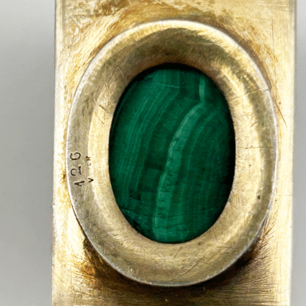 Flacon en malachite et argent, Henri Vever (1854-1942), vers 1900, vue 3