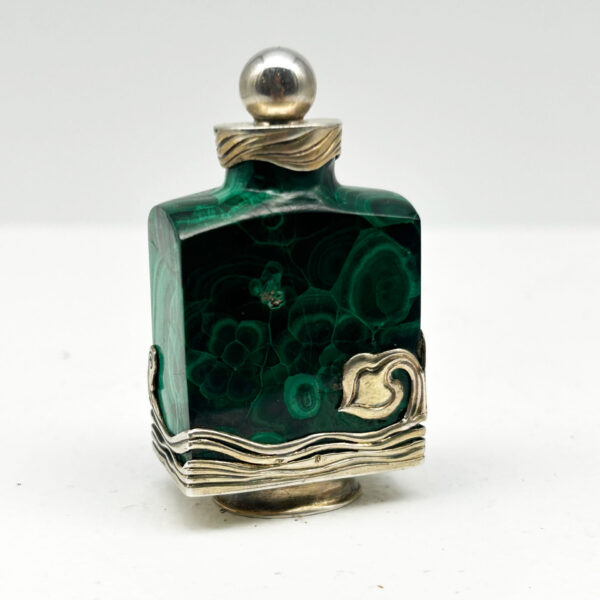 Flacon en malachite et argent, Henri Vever (1854-1942), vers 1900, vue 6