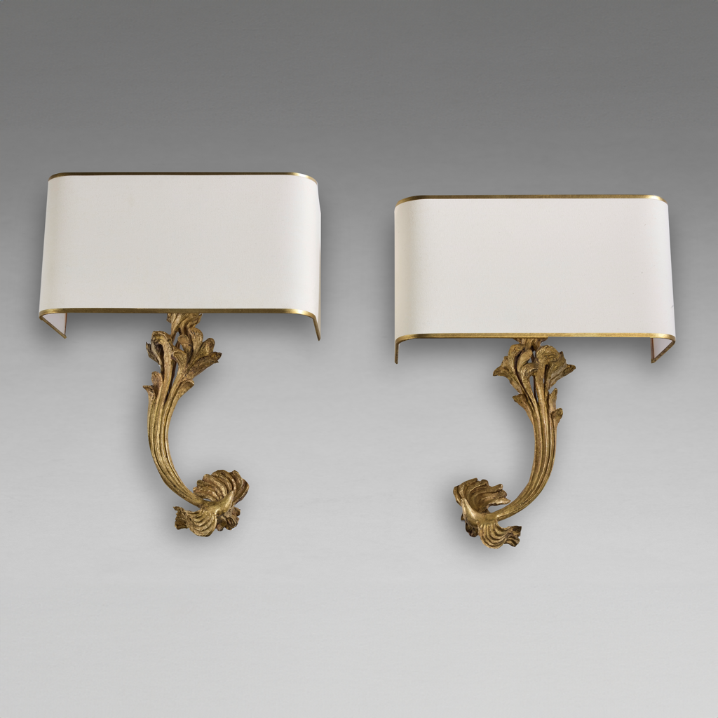 Paire d’appliques aux colombes en bronze patiné, Sylva Bernt (1910-1995), vers 1950