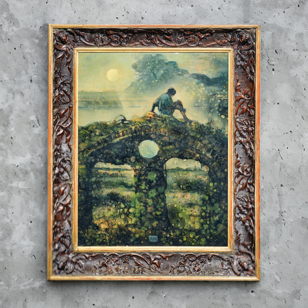 « Paludia », huile sur toile, Eugène Berman (1899-1972), 1967-1968