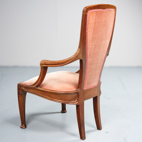 “Les Tomates” high-back armchair, Louis Majorelle (1859-1926), circa 1904, view 3