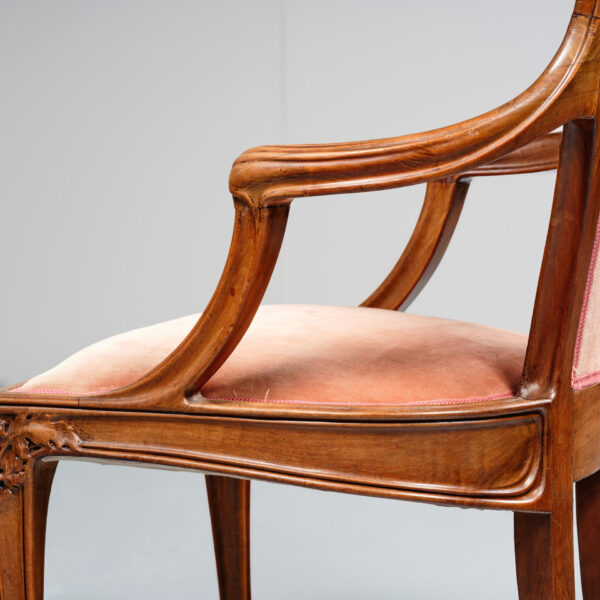 “Les Tomates” high-back armchair, Louis Majorelle (1859-1926), circa 1904, view 5