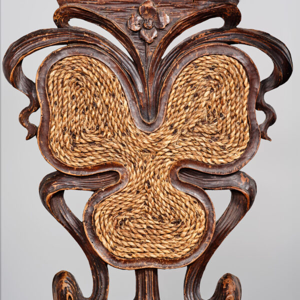 Pair of carved armchairs with female heads, Ernesto Basile (1857-1932), view 3