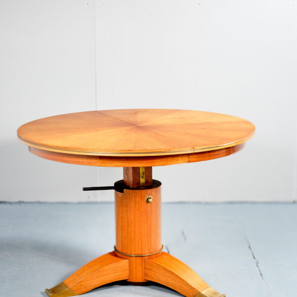 Table basse transformable en acajou, Jules Leleu (1883-1961), 1956, vue 3