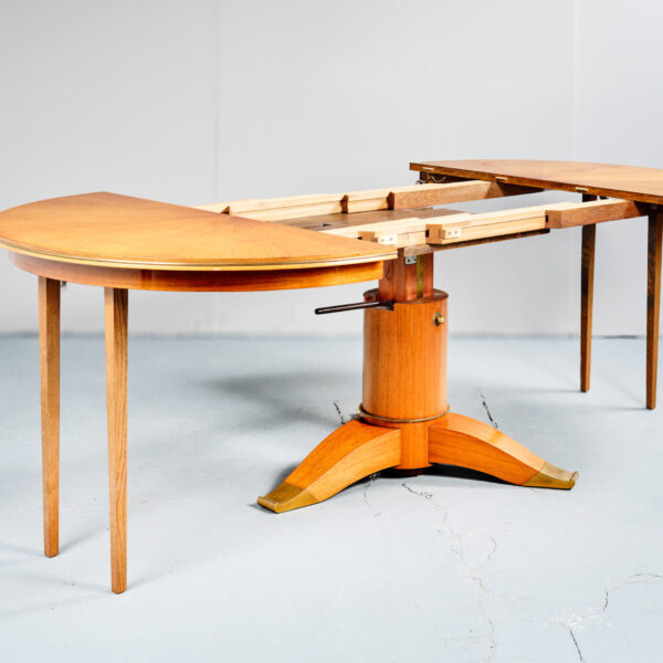 Table basse transformable en acajou, Jules Leleu (1883-1961), 1956, vue 5