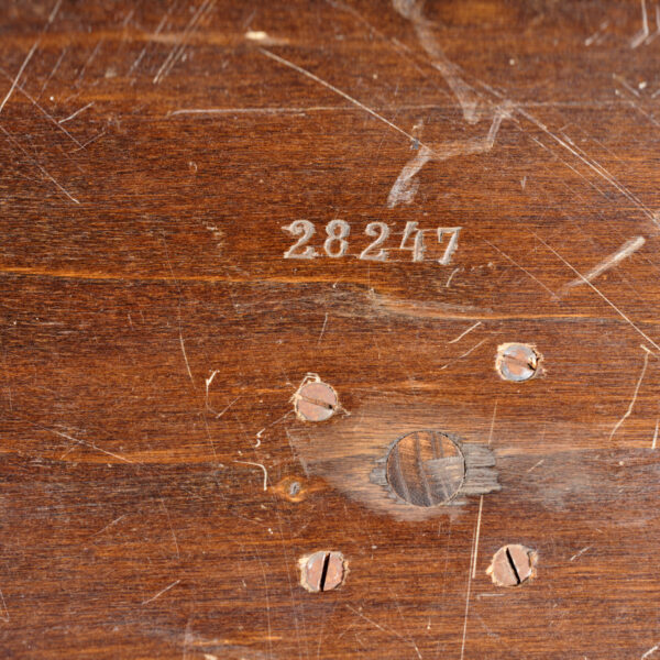 Table basse transformable en acajou, Jules Leleu (1883-1961), 1956, vue 7