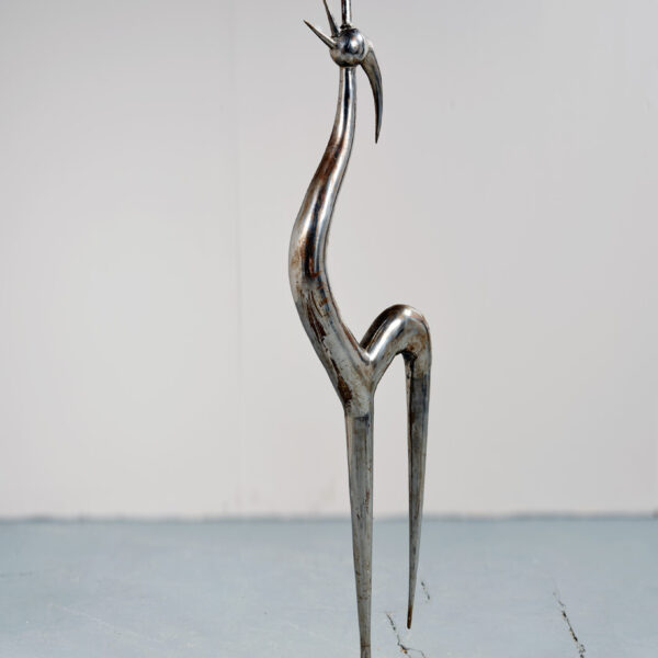 Sculpture « Oiseau » en métal soudé, René Broissand (né en 1928), 1972, vue 2