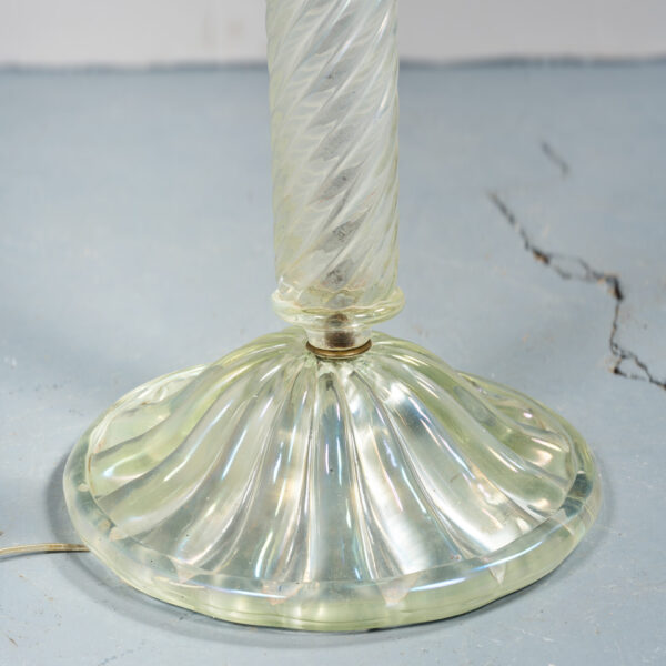 Lampadaire en verre de Murano irisé, Seguso Vetri d’Arte, années 1940, vue 3