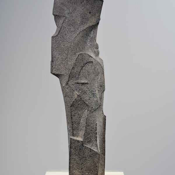 « Gamme chromatique », sculpture en basalte, Antonio Davila (1934-1993), 1986, vue 3