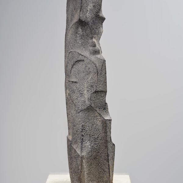 « Gamme chromatique », sculpture en basalte, Antonio Davila (1934-1993), 1986, vue 2