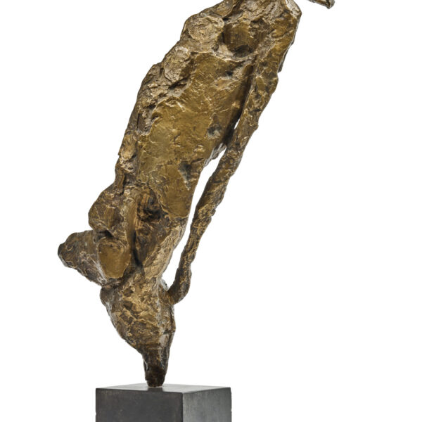 « Personnage penché » en bronze, Gérard Koch (1926-2014), vue 3