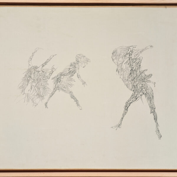 Encre sur papier marouflé, Dado (1933-2010), vers 1962, vue 2
