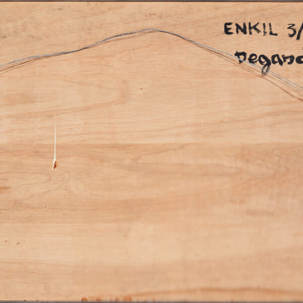 Midaform « Enkil » en acier et bois peint, Michel Degand (1934-2021), 1978, vue 3