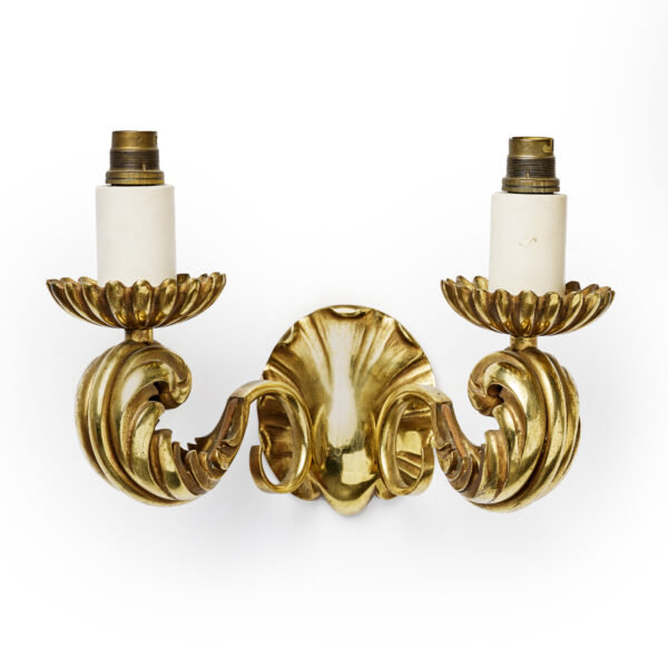 Paire d’appliques en bronze doré, Marcel Asselbur (1910-1964), vers 1950, vue 2