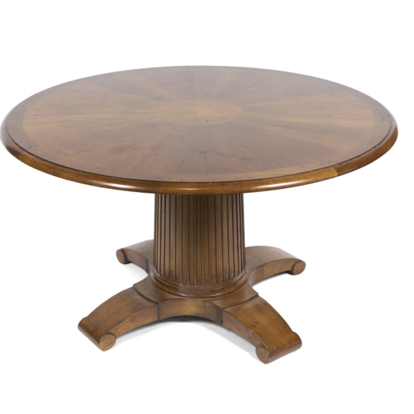 Round extending table, attributed to Alfred Porteneuve (1896-1949), circa 1940, view 4