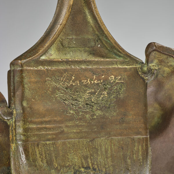 Buste stylisé en bronze, Andrey Lekarski (né en 1940), 1992, vue 4