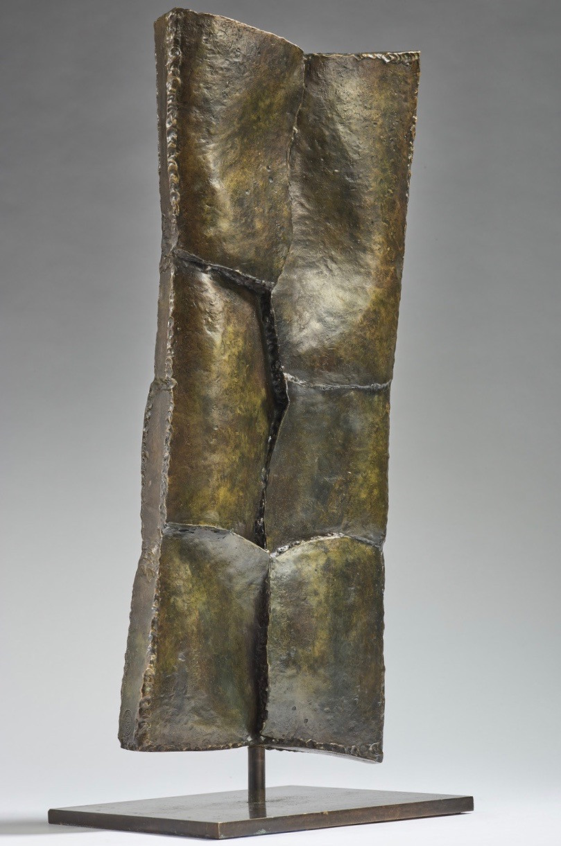 Sergio Storel Petit Totem bronze 1962 épreuve d’artiste 4/4 52 × 20 × 7 cm