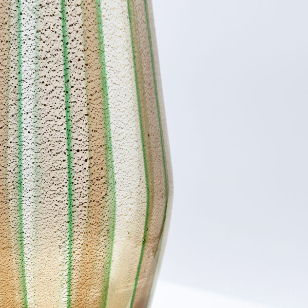 Vase « A fasce » en verre à feuilles d’or, Flavio Poli (1900-1984) pour Seguso, vers 1950, vue 3