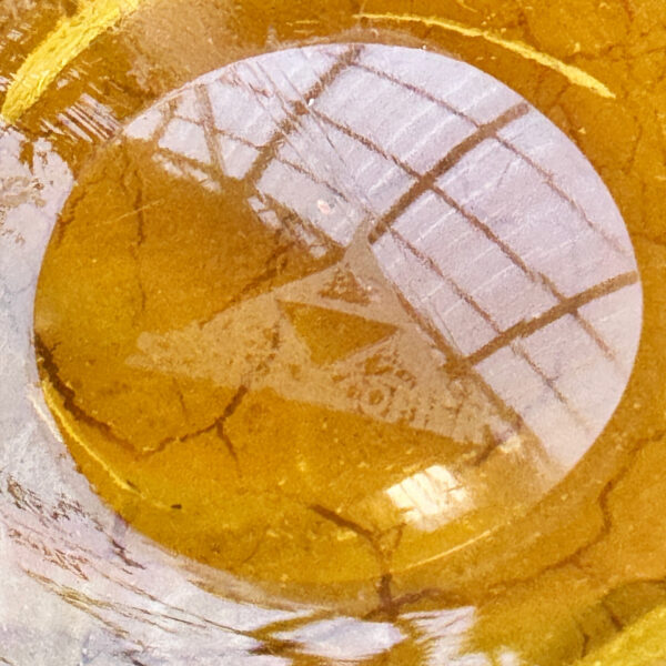 Vase « Serica » n°37 en verre ambré craquelé, A.D. Copier (1901-1991) pour Leerdam, vers 1932, vue 5