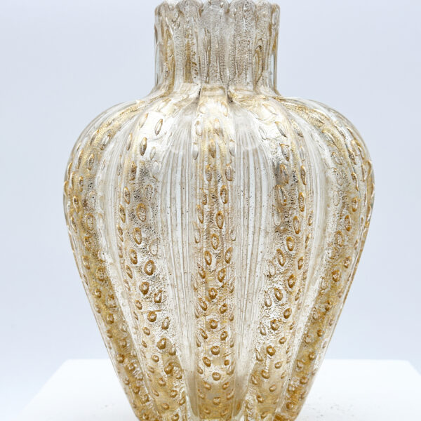 “Cordonato oro” vase in blown glass, Ercole Barovier (1889-1974) for Barovier & Toso, circa 1952, view 4