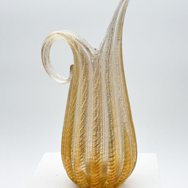 “Cordonato oro” vase in blown glass, Ercole Barovier (1889-1974) for Barovier & Toso, circa 1952, view 3