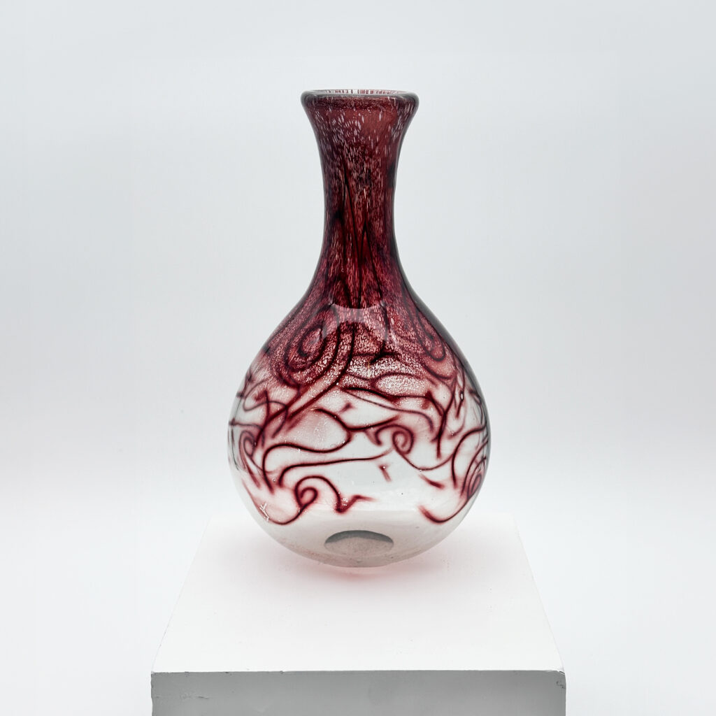 Vase « Unica » en verre soufflé, A.D. Copier (1901-1991) pour Leerdam, 1943