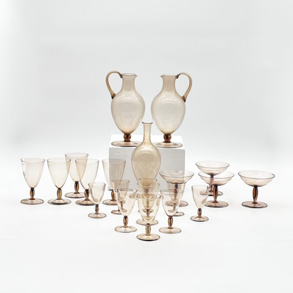 Carlo Scarpa MVM Cappellin service verre italien 1930