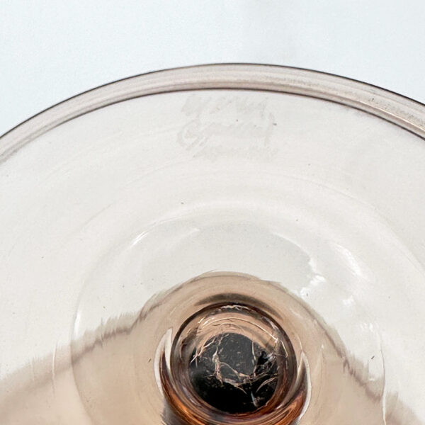 Service de verres et carafes en verre rose, Carlo Scarpa (1906-1978) pour MVM Cappellin, vue 11