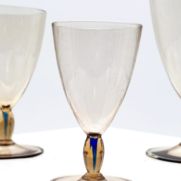 Service de verres et carafes en verre rose, Carlo Scarpa (1906-1978) pour MVM Cappellin, vue 5