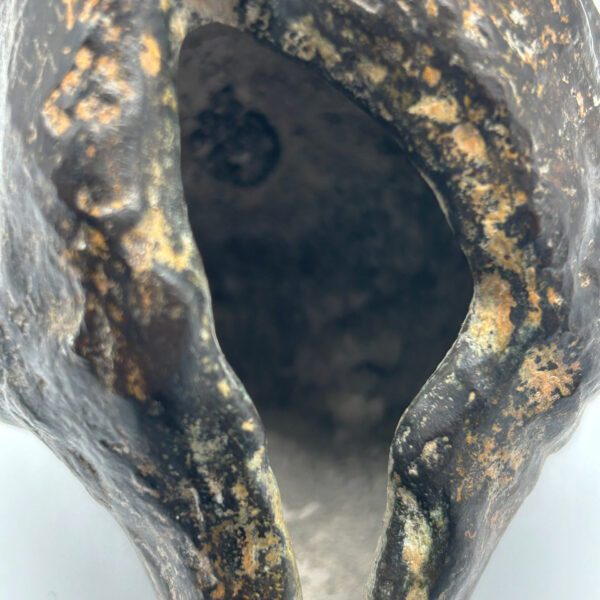 Calabrian mask in patinated bronze, Gualtiero Busato (1941-2025), 1977, view 6
