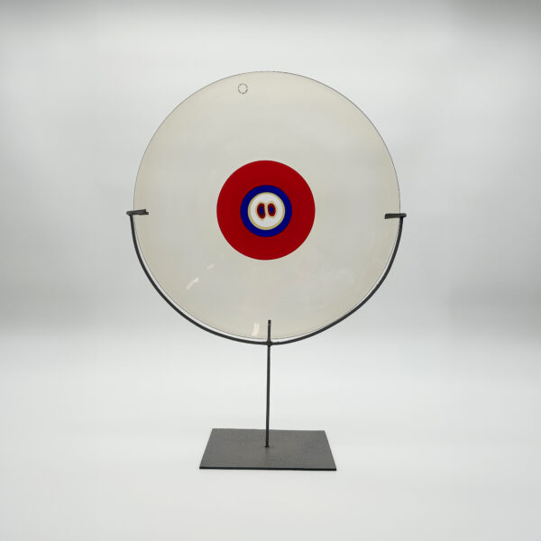 Sculpture plat Murano Occhio Venini signé Venini TW for IVECO numéroté 92/200