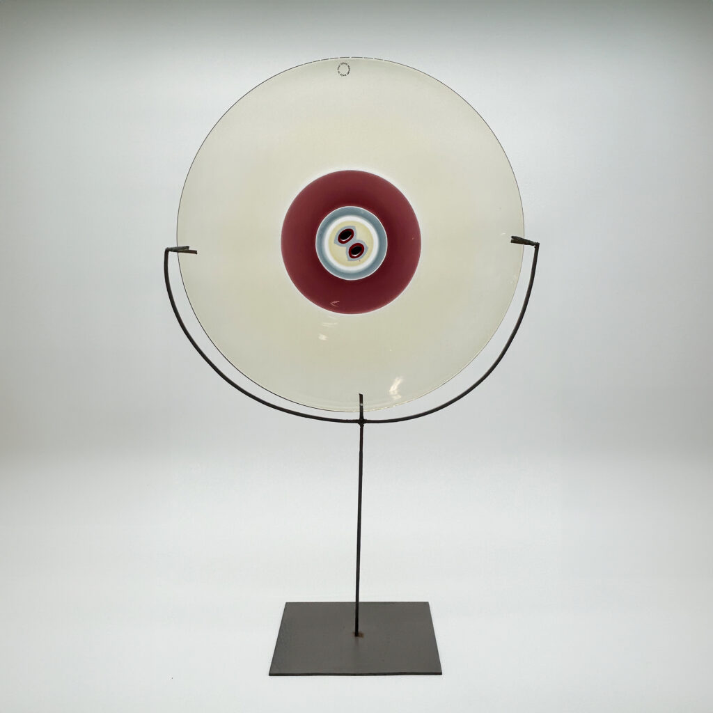 Plat sculpture « Occhio », Tapio Wirkkala (1915-1985) pour Venini, 1986
