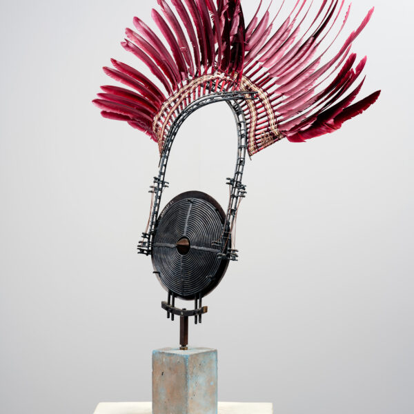 Sculpture « Composition à la coiffe de plume », Frédéric Barnley (né en 1954), 1994, vue 6