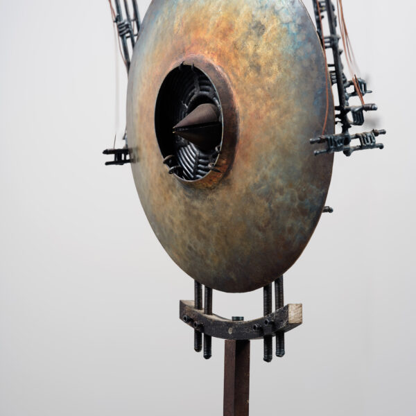 Sculpture « Composition à la coiffe de plume », Frédéric Barnley (né en 1954), 1994, vue 3