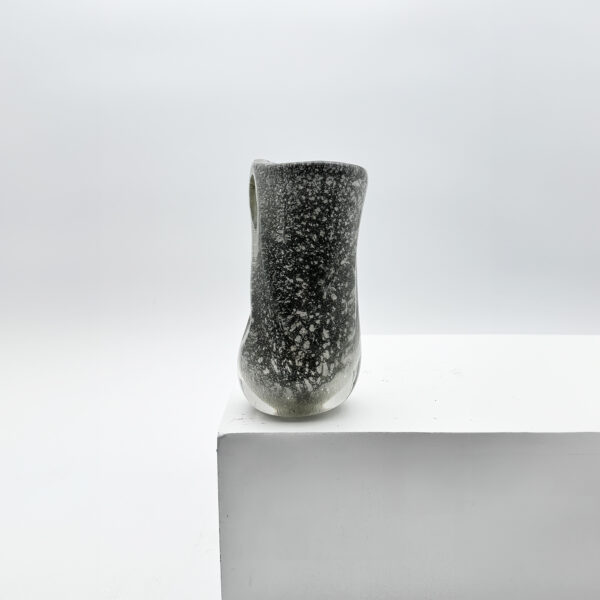 Vase Sommerso verre soufflé inclusion d’argent A.V.E.M. ca. 1950 H. 17 cm