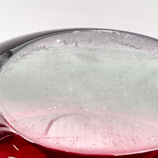 Large “Sommerso” bowl in purple glass, Flavio Poli (1900-1984) for Seguso, circa 1954, view 3