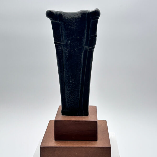 Sculpture « Le Mystère » en bronze à patine noire, Leonardo Delfino (1928-2022), 1986, vue 4