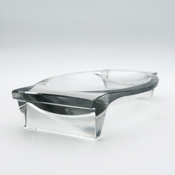 Coupe sur deux pieds en cristal taillé, Jean Sala (1895-1976) pour Saint-Louis, vers 1938, vue 3