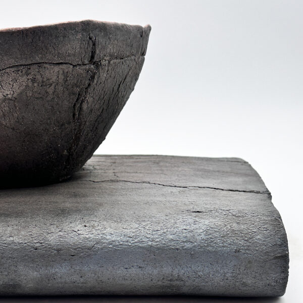 Coupe et son dormant en raku, Gisèle Buthod-Garçon (née en 1954), vue 7
