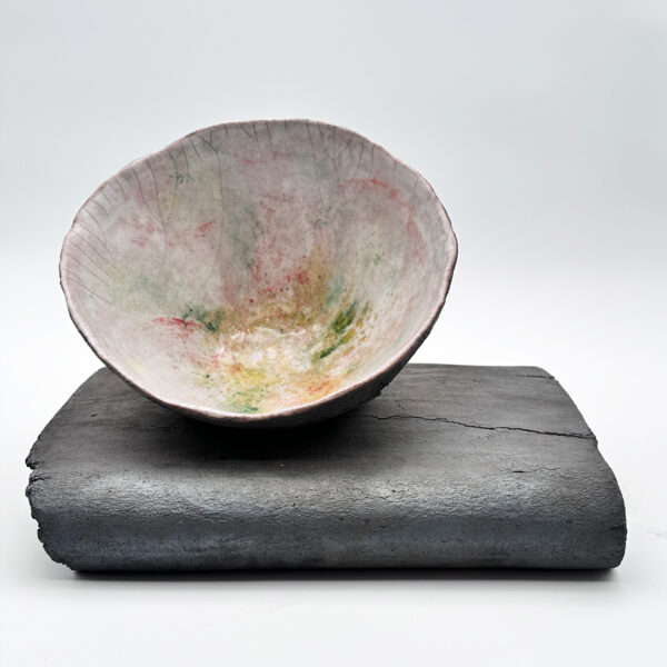 Coupe et son dormant en raku, Gisèle Buthod-Garçon (née en 1954), vue 5