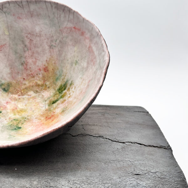 Coupe et son dormant en raku, Gisèle Buthod-Garçon (née en 1954), vue 4